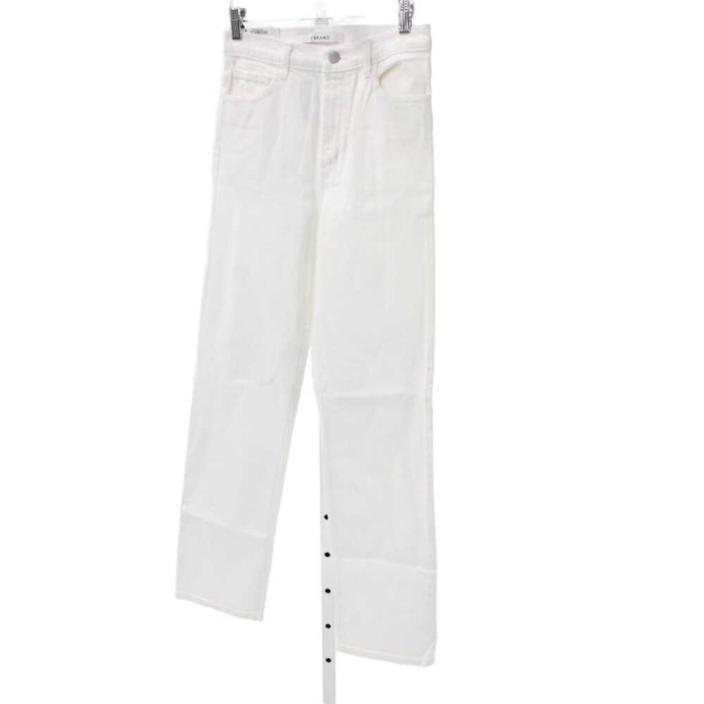 J Brand Women Ankle Jeans White Mid Rise Cotton Inseam 29 Size 26